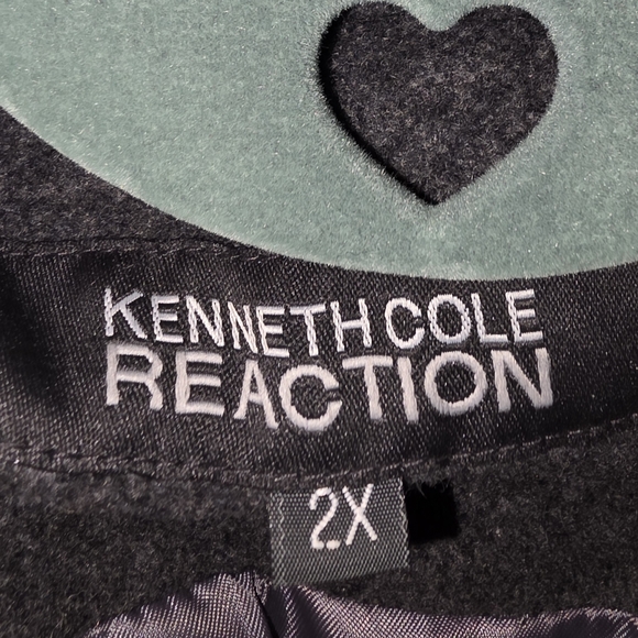 Kenneth Cole Reaction Gray Coat 2X (JAC30) - Picture 9 of 10